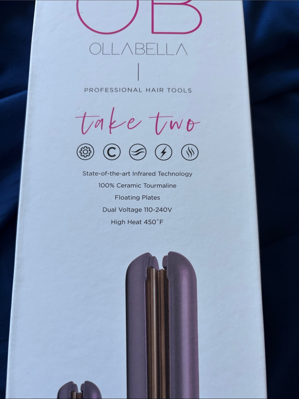 Abella Take Two Professional Hair Straightener - Purple